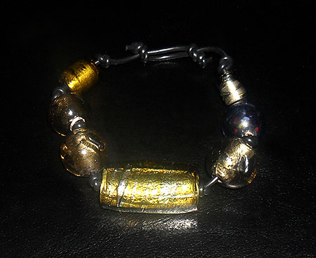 Armband, mrkt glas