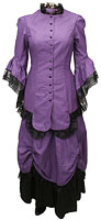 Viktoriansk klänning violett
