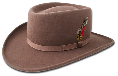 Hatt, brun