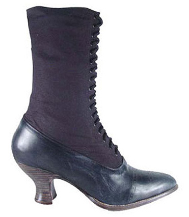 Viktorianska skor, svarta