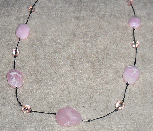 Halsband rosa